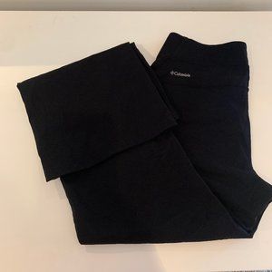 Columbia Bootcut Legging Pants Black omni-Shield Size Small